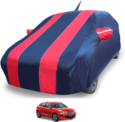 Auto Hub Car Cover For Toyota Glanza (With Mirror Pockets)(Red)