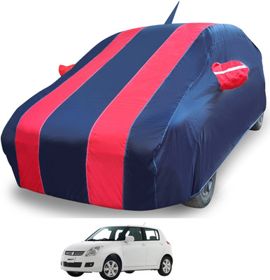 Auto Hub Car Cover For Maruti Suzuki Swift (With Mirror Pockets)(Red)
