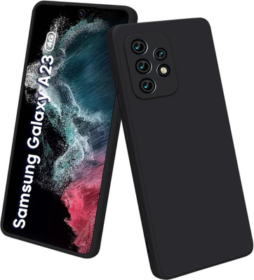 Vshop Back Cover for Samsung Galaxy A23 4G / A23 5G(Black, Flexible, Silicon, Pack of: 1)