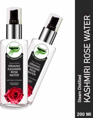 Rawmest Ayurvedic Rose Water Spray Facial Mist Toner & Glowing Skin, Pores Minimizing Face Wash(100 ml)