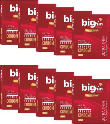 BIGFUN Ultra Thin - Ultra Sensitive Premium Condoms 3pcs Each Condom