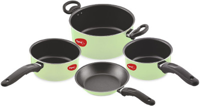 Pigeon Master Chef Non-Stick Coated Cookware Set(Aluminium, 4 - Piece)