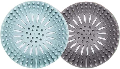 YANCI Kitchen Sink Plastic Push Down Strainer(13 cm Set of 2)
