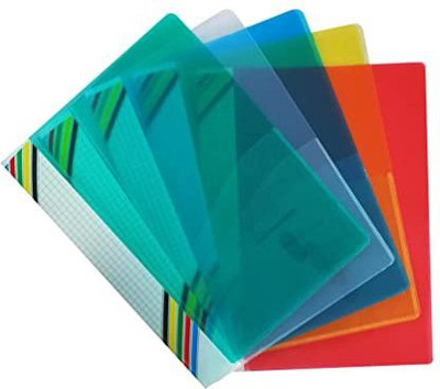Teeshubh plastic Multicolored Transparent Report File Document File/Presentation File (10)(Set Of 10, Multicolor)