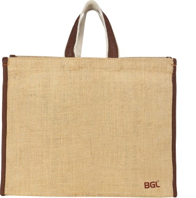 bgl Shopping Bag with Double Handle,Tote Bags, Reusable, Foldable and Washable Grocery Bag(Beige)