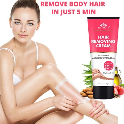 INTIMIFY Intimate Area, Arms, Legs, Bikini Line & Underarm Hair Removal Cream Women Men Cream(100 g)