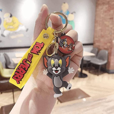 KYOP Cute jumping Tom 3D Keychain With Charm Key Chain