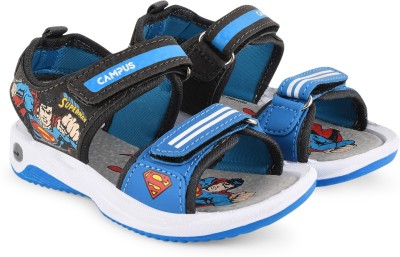 CAMPUS Superman Boys Velcro Flats(Blue , 3 - 4 Years)