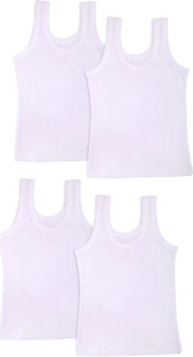 YAGAMI Vest For Baby Boys Cotton(White, Pack of 4)