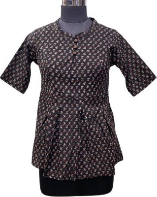 Ruchi Collection Women Printed A-line Kurta(Blue)