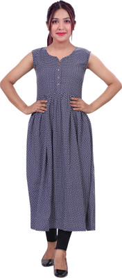 LIBSADRESSES Women Printed Straight Kurta(Yellow)