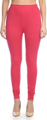 Deepra Creation Churidar  Western Wear Legging(Pink, Solid)