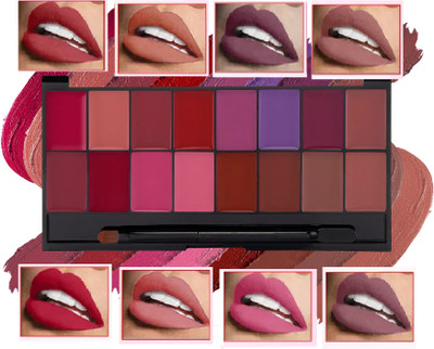 ADJD 16 COLOR Long Lasting & Waterproof Creamy Matte Lipstick Palette(MULTI COLOR, 36 g)