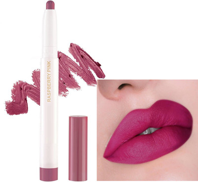 ADJD Non-Transfer Long Lasting Poppins Rotating Matte Lip Crayon Raspberry Pink(Raspberry Pink, 3 g)