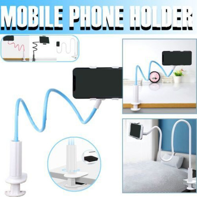 TECHGEAR Gooseneck Cell Phone Holder, Clamp Universal Lazy Clip Hands Free Flexible Mobile Holder