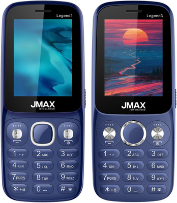 Jmax Legend 1 & Legend 3 Combo of Two Mobile(Blue & Blue)