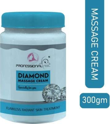 PROFESSIONAL FEEL Diamond Massage Cream 300 Gm Jaar.(300 g)