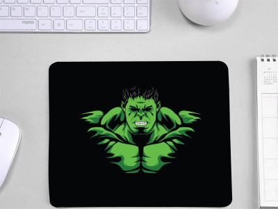 InkWynk Marvel Hulk Graphic Design 3mm Thick Laptop Mousepad(Black)