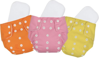Jaydison Reusable Solid Cloth Button Diaper Reuse Nappy & Insert 0-24m OPiYDWVB55