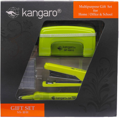 Kangaro Desk Essentials SS-10H Combo Multipurpose Gift Pack  Office Set(Parrot Green)