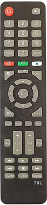 ERNIL Smart TV Remote Compatible For led/lcd Westway Smart Led Tv 70L Remote Control (Your Old Remote Must be Same) Remote Controller(Black)