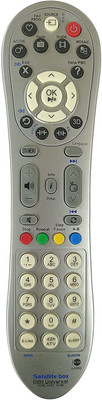 BhalTech LX292 VC96 VC97 VC98 Set Top Box Universal Compatible with  Videocon D2H Remote Controller(Silver)