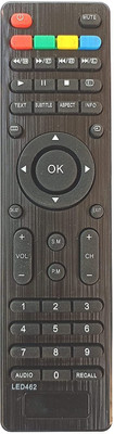 BhalTech LED462 LED LCD Smart TV Compatible for  VIDEOCON TV Remote Controller(Black)