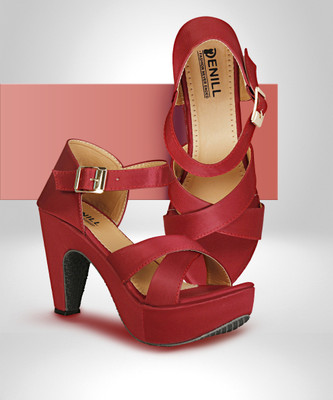 Denill Women Heels(Red , 8)