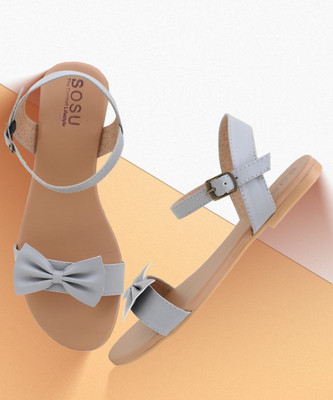 SOSU Women Flats(Green , 7)