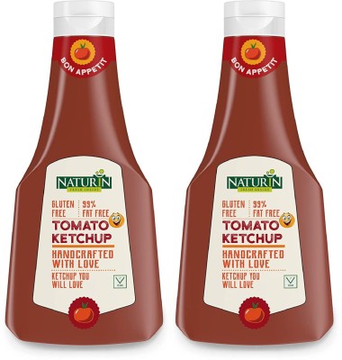 Naturin Tomato Ketchup, Pack of 2 | Tangy Tomato Sauce, for Every Snack, 400x400g Ketchup(2 x 400 g)