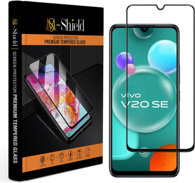 MS-Shield Edge To Edge Tempered Glass for Vivo V20 SE(Pack of 1)