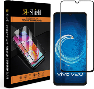 MS-Shield Edge To Edge Tempered Glass for Vivo V20(Pack of 1)