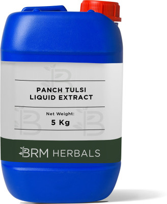BRM Herbals PANCH TULSI LIQUID EXTRACT	For Soap Making, Shampoo- 5 KG(5 L)