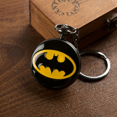 GT Gala Time Antique Batman Pocket Watch Car Bike Key Chain with Key Ring Men & Women Gifting Key Chain
