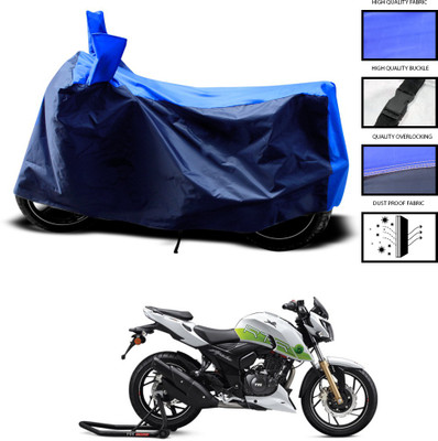 GOSHIV-car and bike accessories Two Wheeler Cover for TVS(Apache, Blue)