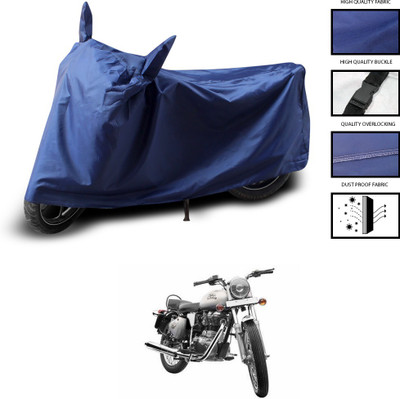 CODOKI Two Wheeler Cover for Royal Enfield(Bullet 350, Blue)