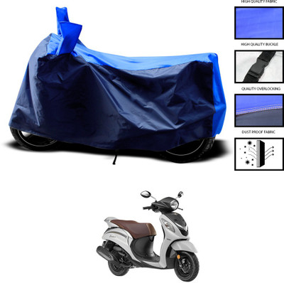 CODOKI Two Wheeler Cover for Yamaha(Fascino, Blue)