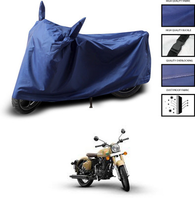CODOKI Two Wheeler Cover for Royal Enfield(Classic 350 Signals, Blue)