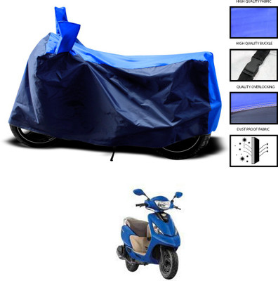 CODOKI Two Wheeler Cover for TVS(Zest, Blue)