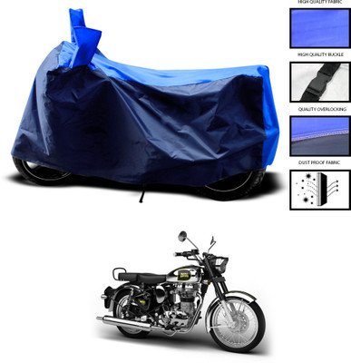 CODOKI Two Wheeler Cover for Royal Enfield(Classic Chrome, Blue)