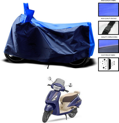 PAGORA Two Wheeler Cover for TVS(Jupiter, Blue, Blue)