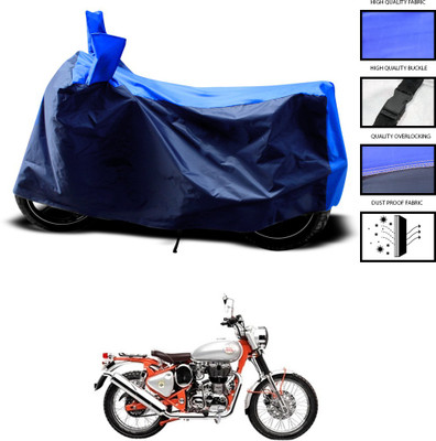 CODOKI Two Wheeler Cover for Royal Enfield(Bullet Trials 350, Blue)