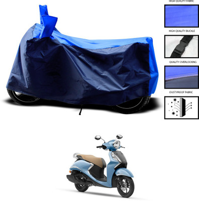 GOSHIV-car and bike accessories Two Wheeler Cover for Yamaha(Fascino 125 FI, Blue)