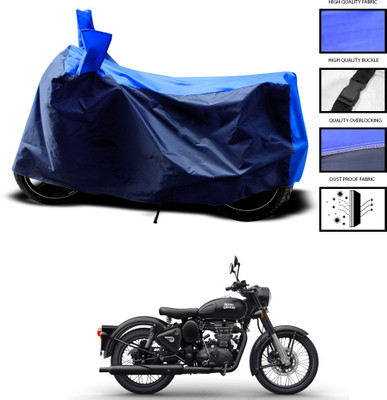 CODOKI Two Wheeler Cover for Royal Enfield(Bullet 350 Twinspark, Blue)