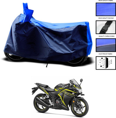 GOSHIV-car and bike accessories Two Wheeler Cover for Honda(CBR 250R, Blue)