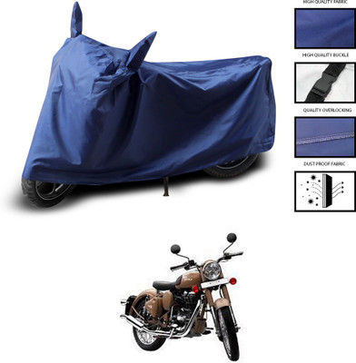 CODOKI Two Wheeler Cover for Royal Enfield(Classic Desert Storm, Blue)