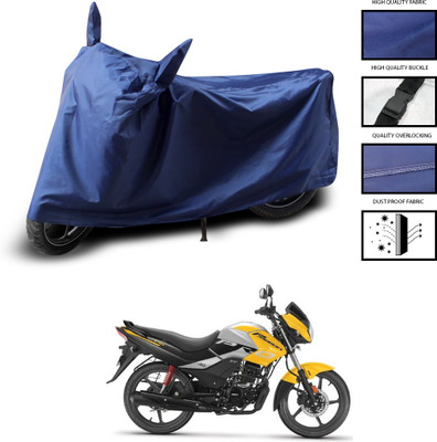 GOSHIV-car and bike accessories Two Wheeler Cover for Hero(Passion, Blue)