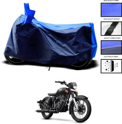 CODOKI Two Wheeler Cover for Royal Enfield(Classic 500, Blue)