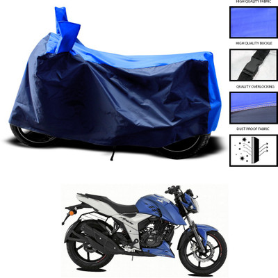 CODOKI Two Wheeler Cover for TVS(Apache RTR 160 4V, Blue)