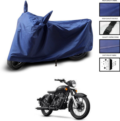 CODOKI Two Wheeler Cover for Royal Enfield(Classic 500, Blue)